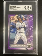 2022 Bowman - Prospects Oswaldo Cabrera #BP-17 Purple SGC 9.5 /199 1st Bowman