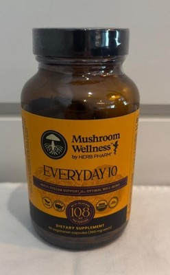 Mushroom Wellness , Everyday 10, 90 Vegetarian Capsules Exp.9/27