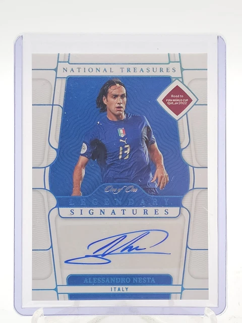 ALESSANDRO NESTA 2022-23 NATIONAL TREASURES CUP LEGEND PLATINUM 1/1 Q5332