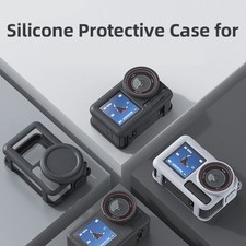 Silicone Skin Cover for Action Camera with Lens Protector and Adjustable Strap