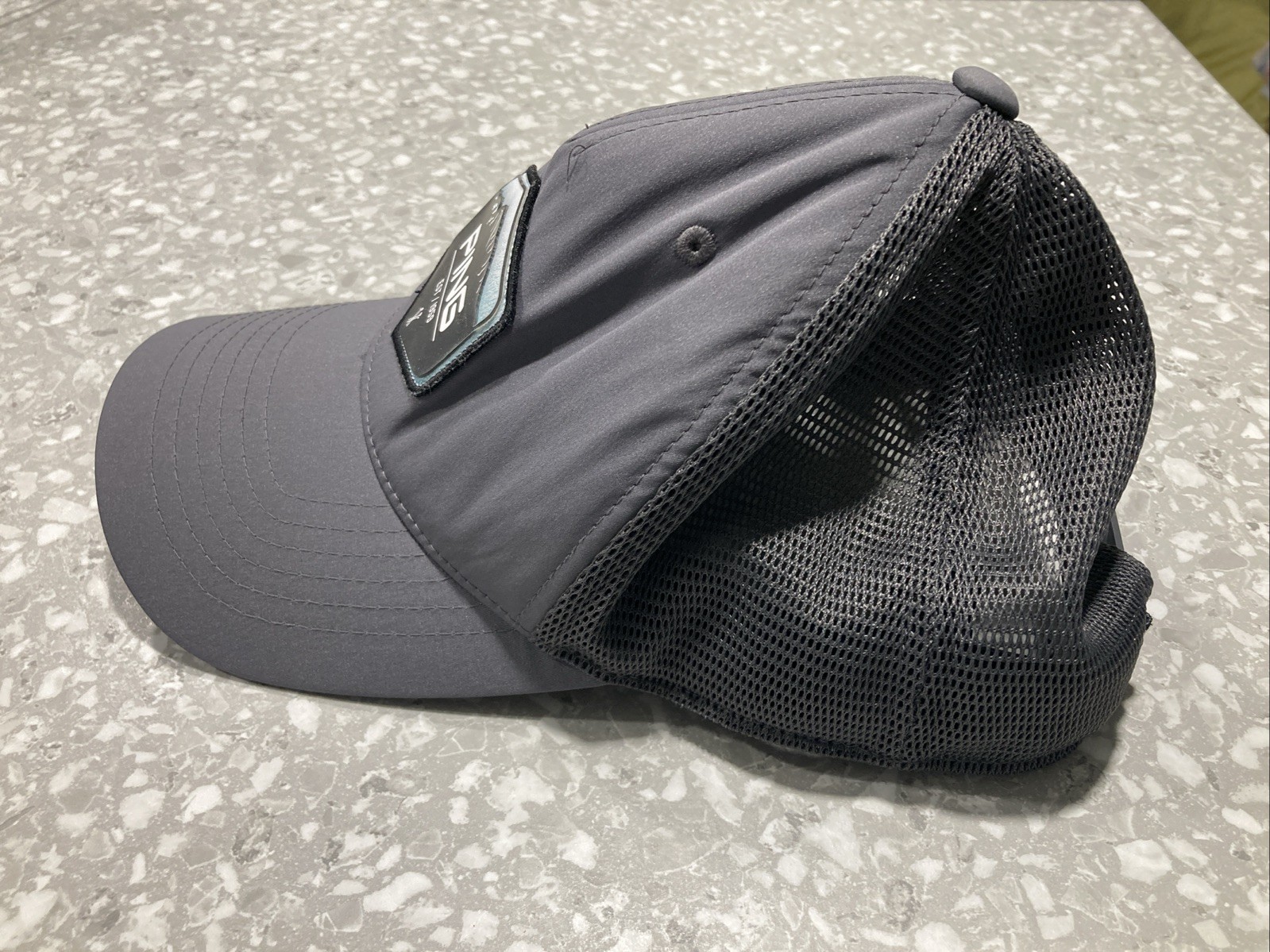 Ping Mountains Patch Snapback Mesh Back Trucker H… - image 3