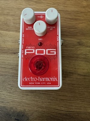 Electro-Harmonix Nano POG Polyphonic Octave Generator Oktaver Pedal EHX
