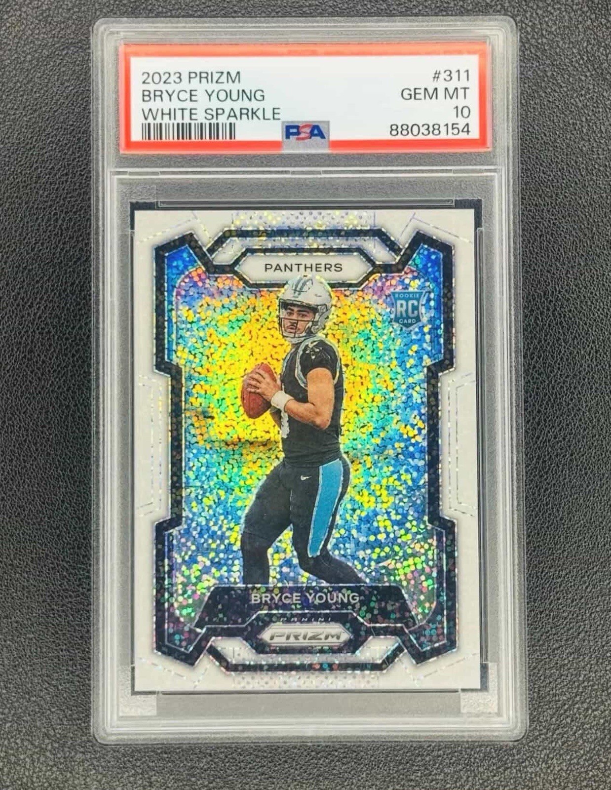 2023 Prizm Bryce Young RC White Sparkle #311 PSA 10