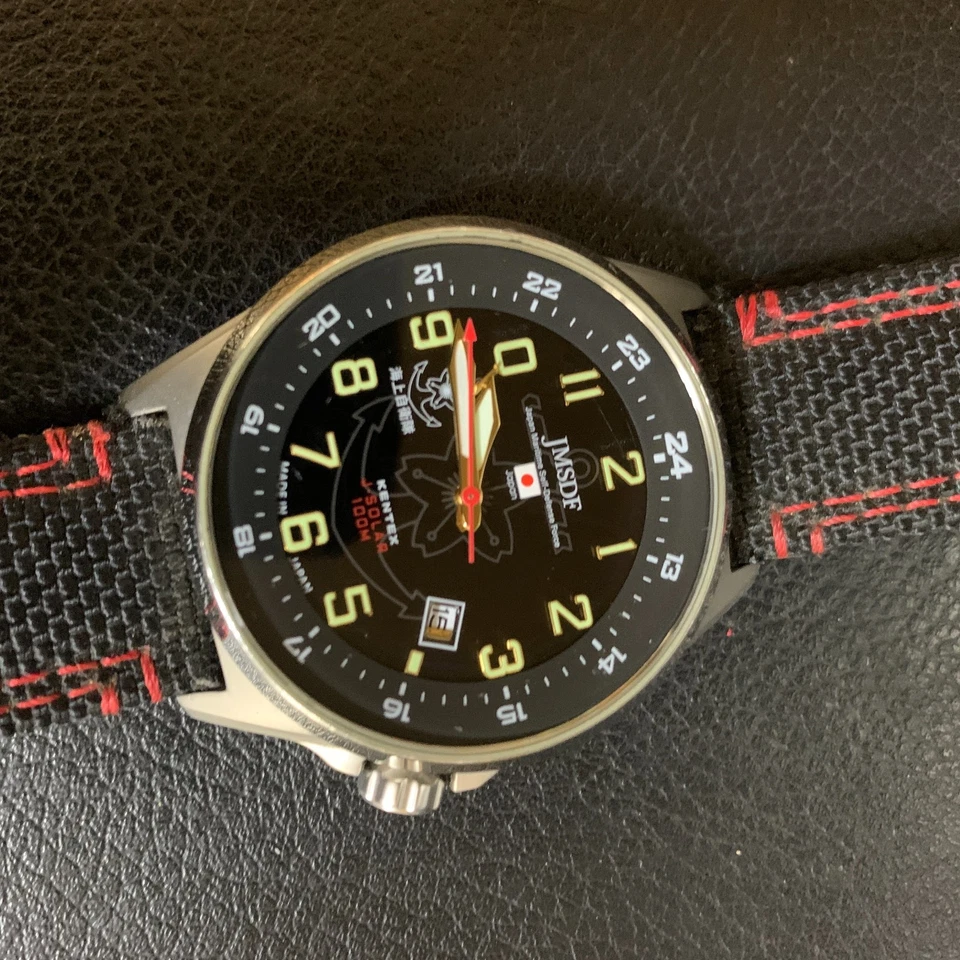 Cinturón de nailon modelo JGSDF solar KENTEX S715M-01 JSDF hecho en Japón verde para hombre Foto 2 de 4