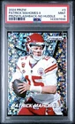 Patrick Mahomes Prizm Flashback No Huddle PSA 9 - 2024 Prizm Kansas City Chiefs
