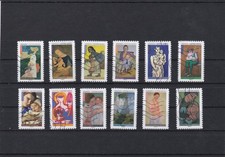 FRANCE 2026 MAMAN DANS L' ART SERIE COMPLETE DE 12 TIMBRES OBLITERES