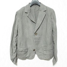 Yohji Yamamoto NOIR Linen Rayon Jacket NW-J21-301 Size 1 Gray Women USED