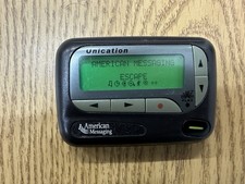 American Messaging Unication Pager Beeper System No Belt Clip