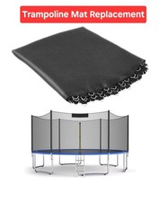 Upper Bounce Trampoline Mat Replacement 72 V-rings 5.5"Springs Weather Resistant