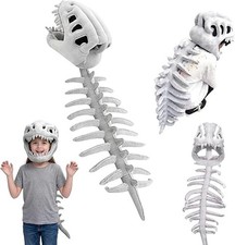 UPABLUNSO Dinosaur Skeleton Costume for Kids Dinosaur Outfit for Halloween