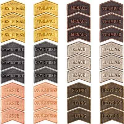 36 Pieces Magic The Gathering Antique Metal Token Counter MTG Keyword Counter...