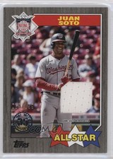 2022 Series 2 1987 Topps Baseball All-Star Relics Black 69/199 Juan Soto 7ut