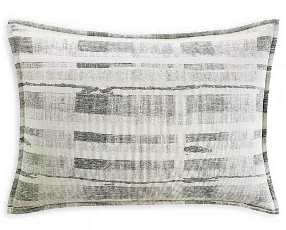 Hotel Collection Broken Stripe 2 Euro  Sham 27"×27" & 1 King Sham 21"×37" NEW - Image 3 of 4