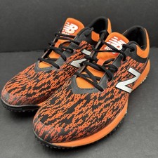 New Balance Men s 10.5 Turf Shoes Black Orange Athletic 4040V5