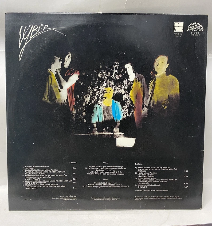 Výběr - Výběr (LP Vinyl) 1988 CZECHOSLOVAKIA Supraphon Records Rock New Wave VG+ - Image 2 of 4