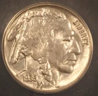 1936 Buffalo Nickel. ANACS MS-62. Starts at .99. NO RESERVE