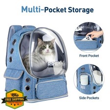 Pawstrip Cat Backpack Carrier Airline Approved Bubble Window 15lbs