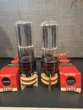 Rare Match Pair NATIONAL (Italy) 5Y3GT D Bottom Get TV7 Test NOS NIB BALANCED🎸