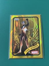 2025 Topps Chrome Marvel The Maker Yellow Lava Refractor #74