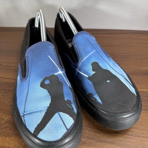 Sperry Shoes Womans Sz 7 Black Blue Canvas Star Wars Darth Vader Slip On Casual Womens Sperry Slip On Sneakers Star Wars Sz 9 M Luke  main image 4