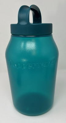 Tupperware XL Universal Jar 12 Cup /3qt /3L Jug Travel Food Storage In Teal