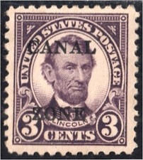 Panama Zone Canal 66A 1924/26 Abraham Lincoln Sans Gomme