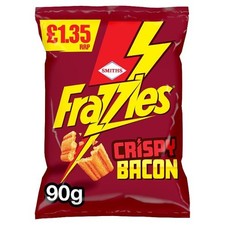 Smiths Frazzles Crispy Bacon Crisps Crunchy 18 x 90g FAST AND FREE DELIVERY