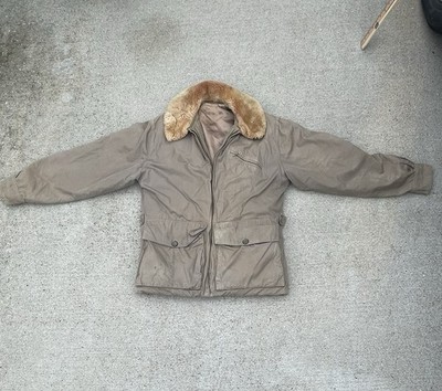 Vintage 60s Eddie Bauer Blizzard Proof Down Parka Jacket w Fur Collar Size 40 
