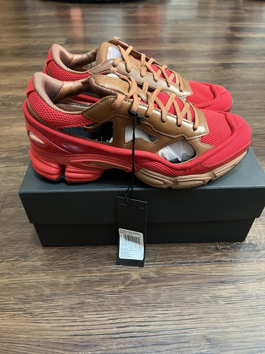 Adidas RS Replicant Ozweego Men Sz 7.5 Red Brown BB7987 Raf Simons