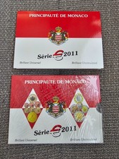 Euro Set 2011 Monaco/Monako Circulated Coin Set 1 Cent - €2 + €2 Commemorative