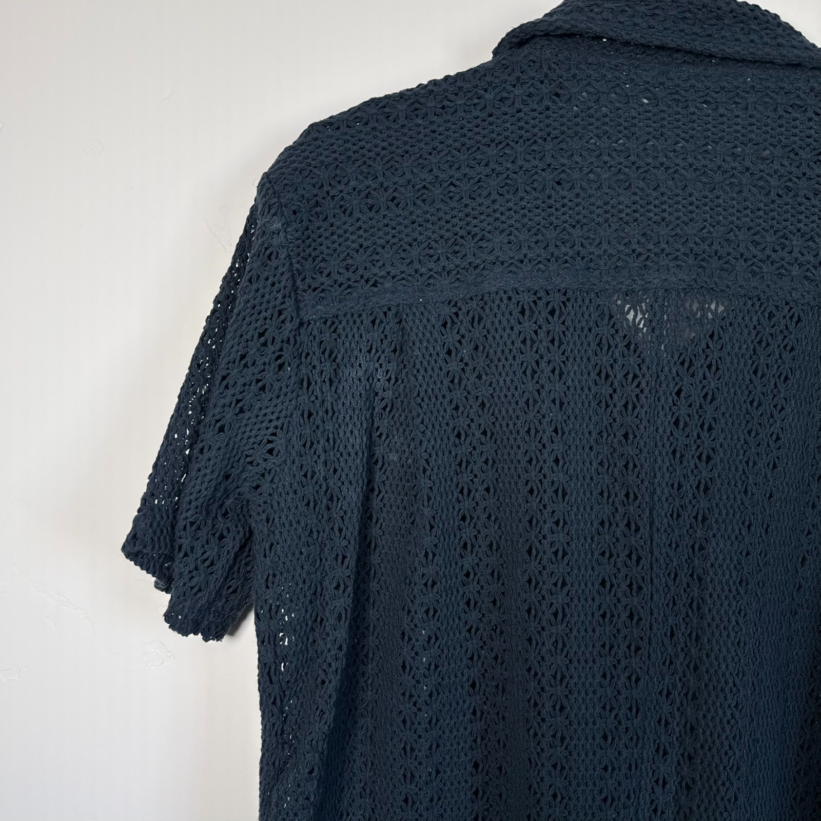 FP Beach Womens Wave Maker Knit Romper Boho Coastal Rustic Festival Blue Size M