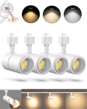 VANoopee 3-Color Zoomable 30W LED Track Lighting Heads H Type Track Light Heads