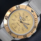 JAPAN VINTAGE REFURBISHED SEIKO 5 AUTOMATIC MENS MOVABLE BEZEL WATCH a443317-1