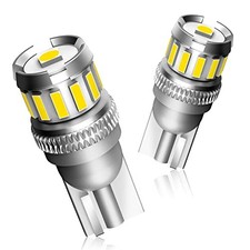 194 LED License Plate Light 300 High Brightness T10 168 2825 Pack of 2 White