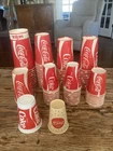 Lot 108  Vintage Coca-Cola Wax Paper Disposable Cups Various Sizes