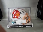 Mike Alstott Autographed Throwback Buccaneers Speed Mini Helmet Beckett COA