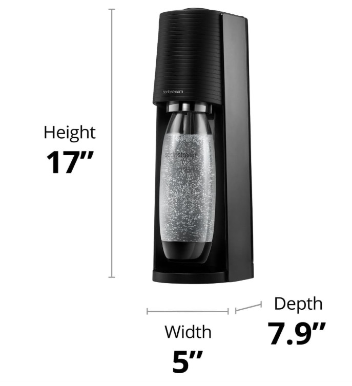 SodaStream Terra – Sparkling Water Maker with CO2, DWS Bottle & Bubly Drop