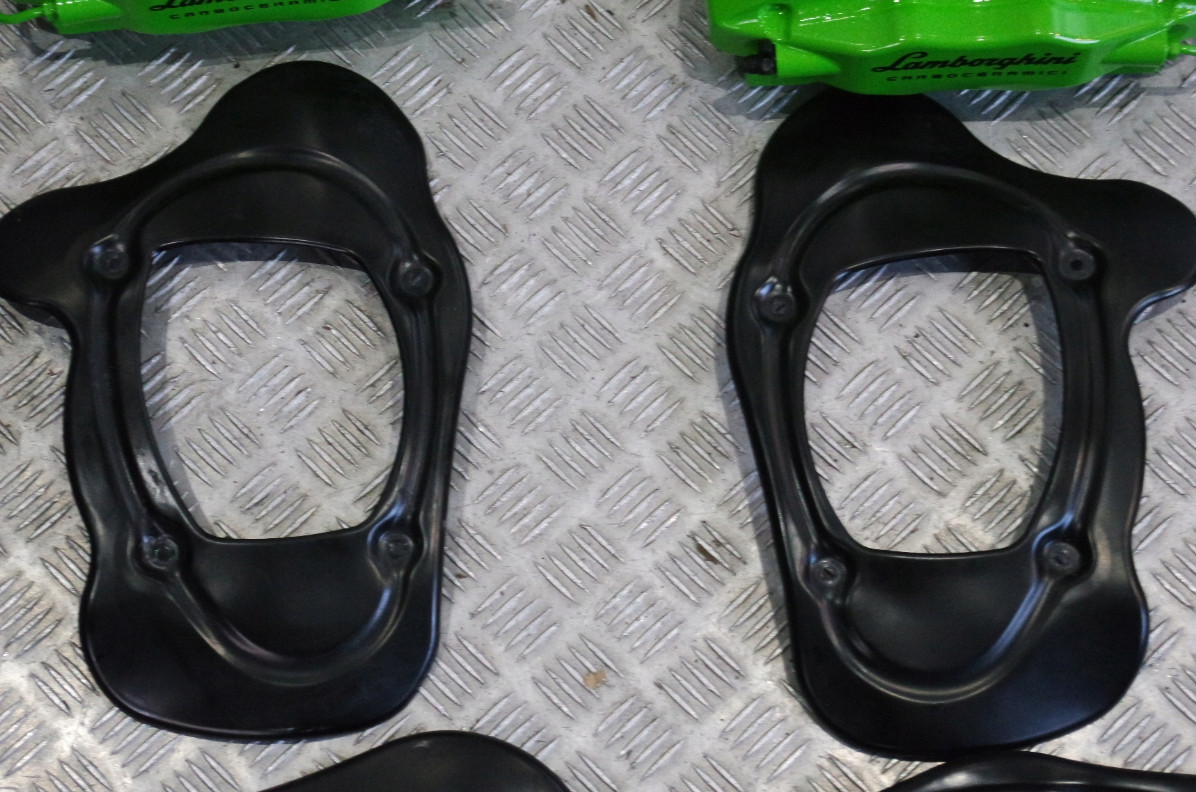 LAMBORGHINI HURACAN EVO CARBON CERAMIC BRAKE DISC ROTOR CALIPER SET LIKE NEW OEM