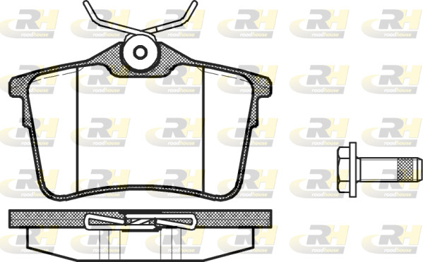 Roadhouse BremsbeläGe BremsklöTze Hinten FüR Peugeot 308 I 4A_ 4C_ 1.6 16V-image
