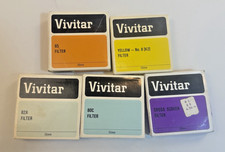 Vivitar Filter Lot - 5 Filters 85, 80C,K2,82A, Cross Screen