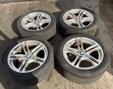 GENUINE BMW 5 SERIES F10 F11 18” 613M ALLOY WHEELS WITH TYRES