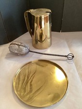 Pot à bavures en laiton allume-feu cape magasin de morue pierre ponce baguette filaire avec plateau