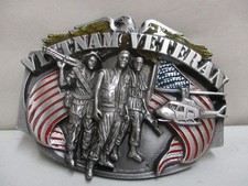 1989 Vietnam Veteran Belt Buckle Siskiyou K85 Unused Mint Condition