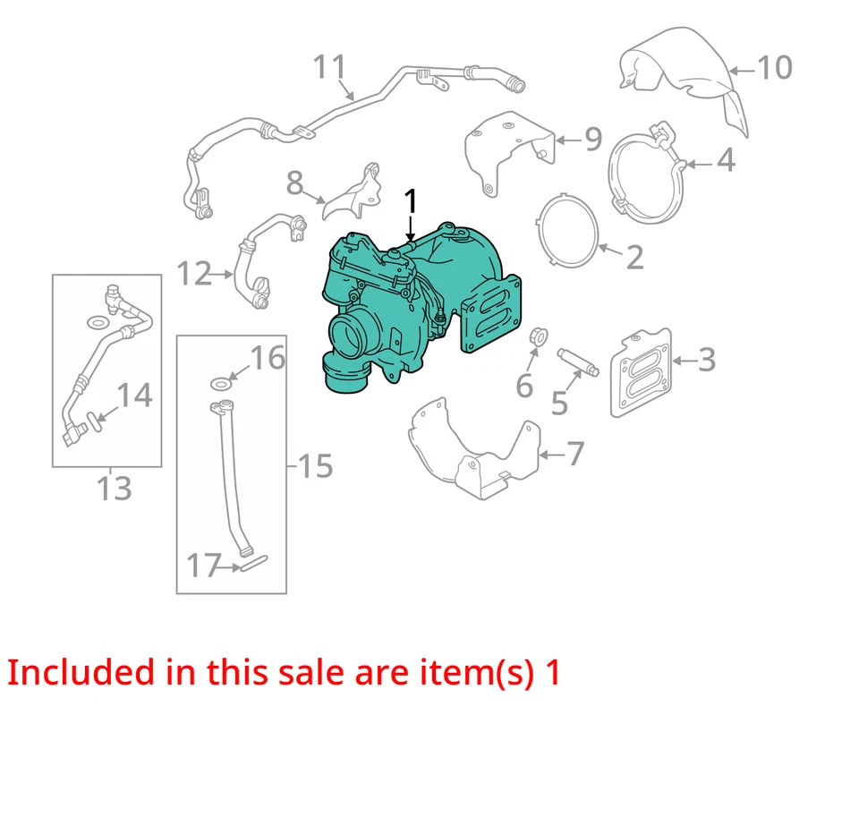 Jaguar XF 2019 turbocompresor OEM 34 k millas - LKQ422177236 Foto 4 de 4