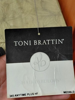 Toni Brattin Wig Medium Blond Layered Synthetic Wavy 345 Anytime Plus HF