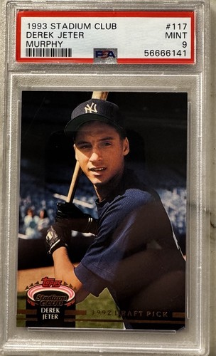 1993 STADIUM CLUB MURPHY 117 DEREK JETER RC ROOKIE HOF PSA 9 MINT | YANKEES