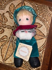 Vintage 1980s 11” Dixie 16024 December Precious Moments Soft Toy Doll Plush 