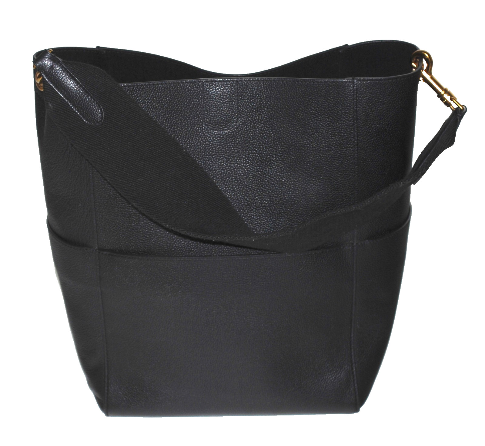 Celine Sangle Bucket Bag Black In Soft Grained Calfskin image 5