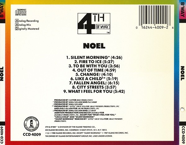その他 Noel [CD] Noel by Noel (CD, Sep-1988, 4th & Broadway) for sale online | eBay