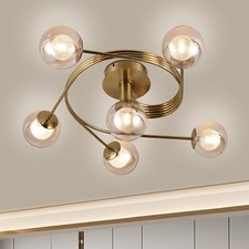Lampadario a Soffitto con Design Moderno e Sfere Luminose Attacco G9 per Interni